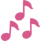 Musical Notes emoji on Google
